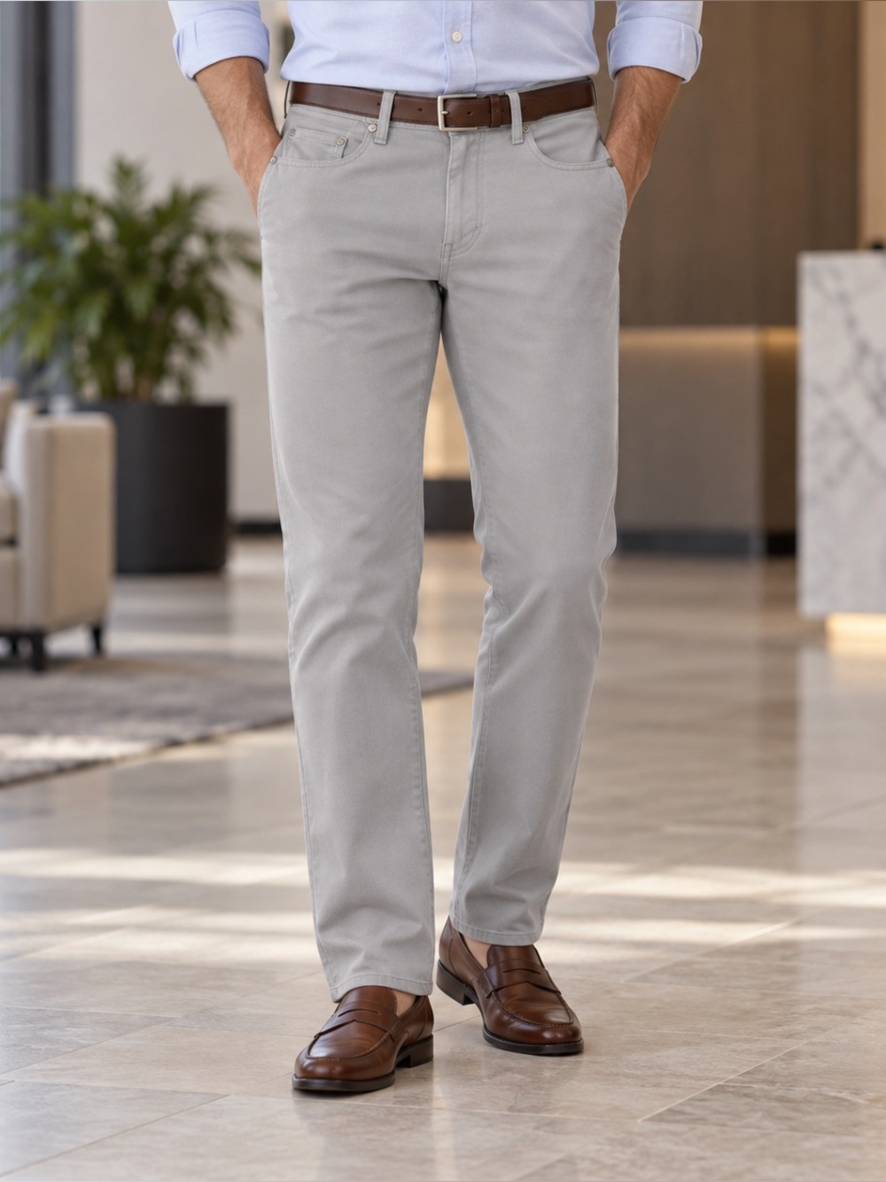 J. Hilburn Grey Pants Men's Sz. 32